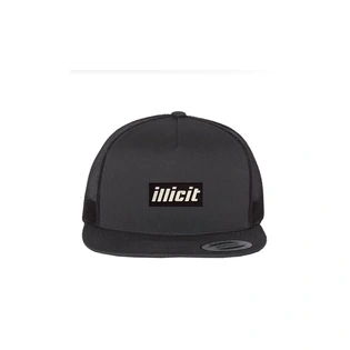 (each) Illicit Logo Patch Snapback Hat Black