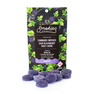 (0.11g) Sour Blackberry Fruit Chews 10pk 100mg | 1 Day | 486205