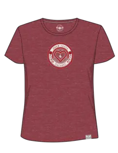 (each) Shine Heart S/S Tibetan Red Tee - XX-Large