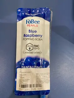 (each) FOBEE - BLUE RASPBERRY POPPING BOBA (10MG) (H)