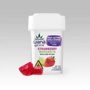 (3.54g) Wana Strawberry Margarita Quick Gummies $30