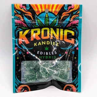 (1.0g) Sour Gummy Blue Raspberry (Kronic Kandiez) THC