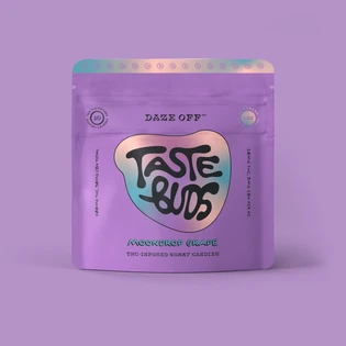 (0.1g) Gummies | Daze Off | Moondrop Grape Taste Buds [2:1 THC/CBN] [10pk]