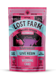 (0.1g) Gummies | Lost Farm | Raspberry [Live Resin] [10pk]