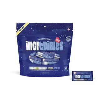 (0.1g) Incredibles | Snoozzzeberry 5:1 THC:CBD | Chocolate Bar | Indica +CBN