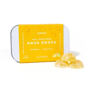 (each) Mango Delight - Jenny Kush 20pk Full Spectrum Hash Drops | 100mg THC/100mg CBD