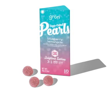 (0.11g) Blueberry Lemonade Pearl Gummies [1:3 THC:CBG] 10pk 100mg | 1 Day | 935408