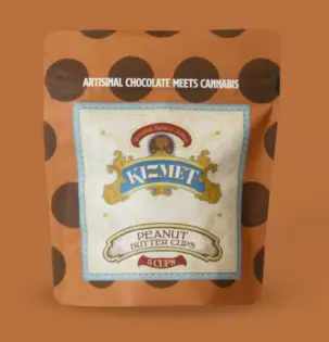 (each) Kizmet Peanut Butter Cups 100mg