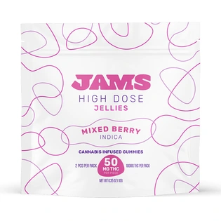 (0.1g) High Dose Mixed Berry | 50mg | 2ct | Gummy | Jams Jellies