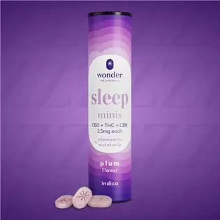 (each) *Wonder Sleep Minis 1:1:1 (Plum) [40pk] (100mg CBD/100mg THC/100mgCBN) Illinois