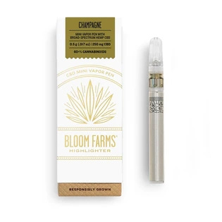 (g) Bloom Farms Champagne .5g CBD Vapor Pen