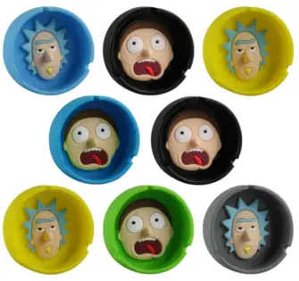 (each) Rick and Morty Assorted Silicone Ashtray