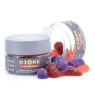 (0.1g) OZONE Soft Chew 100mg: Sour Sativa Assorted 10pc