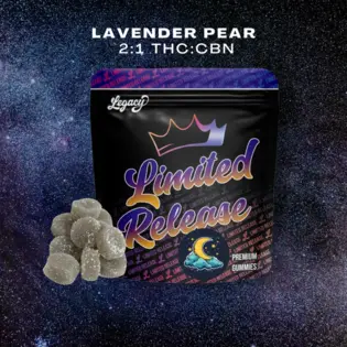 (0.1g) Legacy | Lavender Pear 2:1 THC:CBN 10pk | 100mg