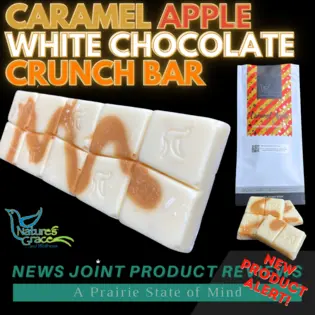 (0.1g) CARAMEL APPLE WHITE CHOCOLATE CRUNCH BAR | 100MG