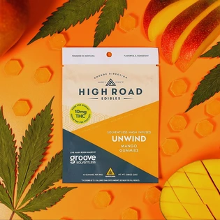 (each) High Road - Unwind Mango Solventless Gummy