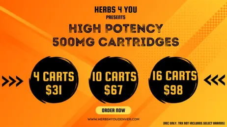 10/$67 & 16/$98 - 500MG HIGH POTENCY CARTS