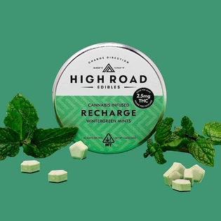 (each) High Road - 40PK Recharge Wintergreen Mints