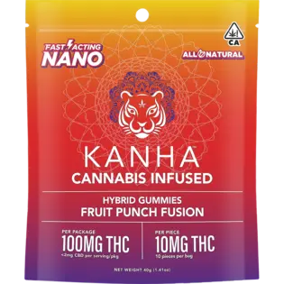 (each) KNA Fruit Punch Fusion Gummies 10pc 100mg