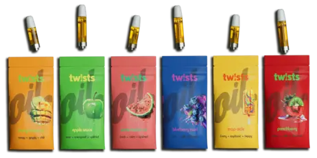 4/$50 Cartridges 1000mg Oil Twist Flavored (High THC%)