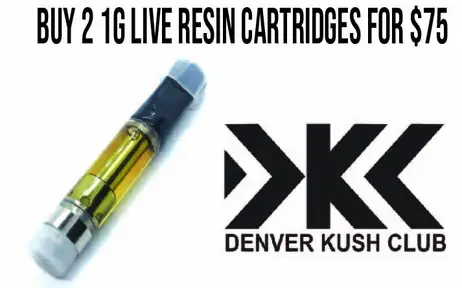 Kush Concentrate Live Resin Carts $42 or 2 for $75 REC