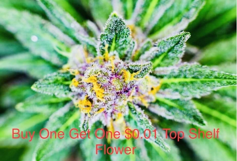 Buy One Get One $0.01 Top Shelf 8th Flower ($40 OTD per 7 Grams)