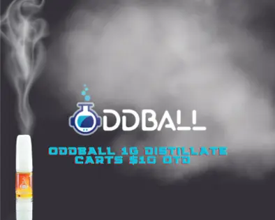 Oddball 1g Distillate Carts $10 OTD For a Limited Time