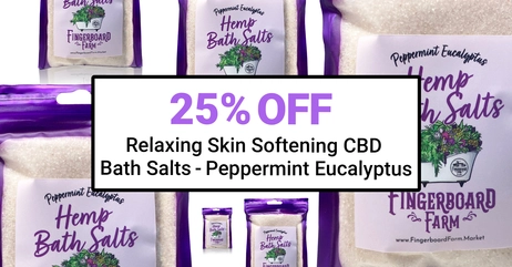 25% OFF CBD Relaxing Skin Softening Bath Salts - Peppermint Eucalyptus