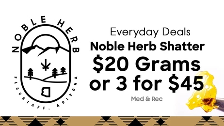 Noble Herb Shatter 3 Grams for $45