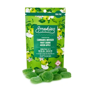 (0.11g) 1:1 Green Apple THC:CBG Fruit Chews | 100mg