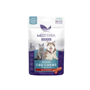 (each) Medterra CBD - Soft Pet Chews - CALMING 300mg CBD (10mg/serving) - Bacon 30ct $30