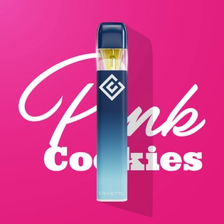 (1.0g) Disposable Pen [RECHAREGABLE] | Crystal Clear Blast | Pink Cookies [Distillate]