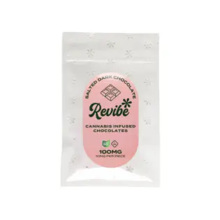 (0.1g) Revibe - Salted Dark Chocolate 10pk - 100mg