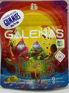 (49.94g) Galenas | Raspberry Moon Cheese Gummies 11pk | 110mg