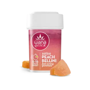 (each) Wana Quick Peach Bellini 10pk Gummies 100mg THC