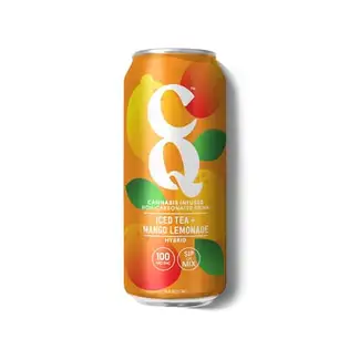 (0.1g) CQ - Infused Beverage - Mango Lemonade Iced Tea 16oz (100mg)