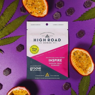 (each) High Road Solventless Passion Fruit Gummies