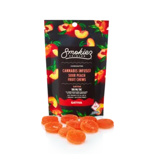 (0.33g) Sour Peach Fruit Chews 6pk 300mg | 3 Day | 554701