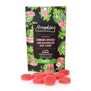 (0.11g) Sour Watermelon Fruit Chews 10pk 100mg | 1 Day | 490208