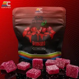 (0.103g) 1:1 Low-Potency Black Cherry Rubies | 20pk