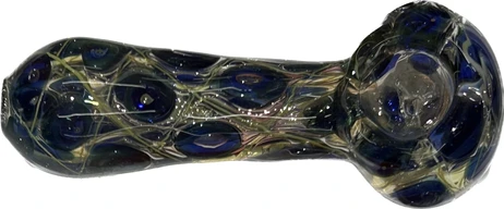 ACC | Fumed | Bubble Weave | Glass Hand Pipe | 4.25"