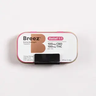 (0.1g) Tablets | Breez | Extra Strength Relief [1:1 THC:CBD] [10pk/200mg]