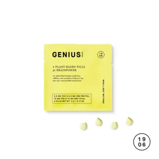 (0.01g) Effects-Based Tablets | 1906 | GENIUS Drops for Brainpower [4pk]