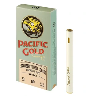 (1.0g) Pacific Gold | Strawberry Diesel Cookies Disposable Sativa